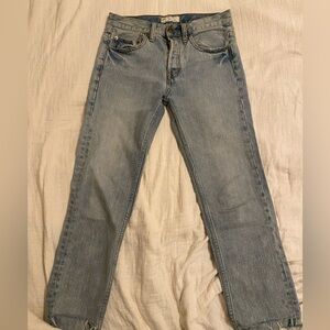 Free People Vintage Wash Denim Jeans